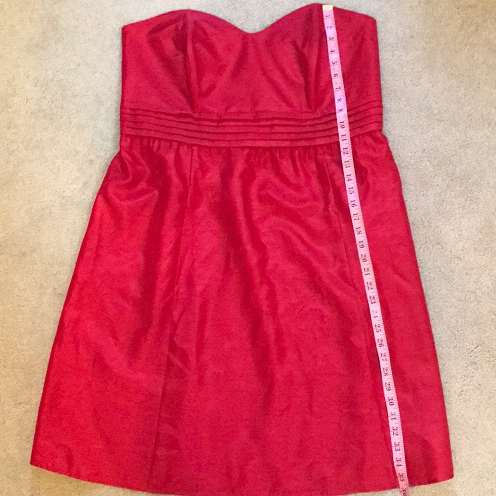 Short red formal dress